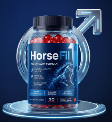 HorseFil Gummies bottle — 30 strawberry gummies